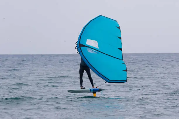 Semi-private wing foil lesson on Essaouira beach with instructor